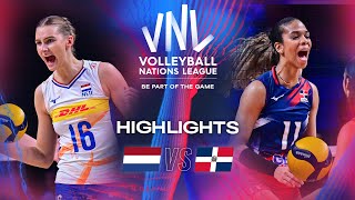 🇳🇱 NED vs. 🇩🇴 DOM - Highlights | Week 2 | Women's VNL 2024