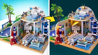 Miniaturowy domek na plaży 🏠