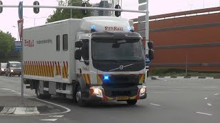 PRIO 1 ProRail Incidentenbestrijding \u0026 politie naar treinbrand