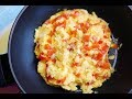 Red Bell Pepper Scrambled Eggs : Breakfast Recipe