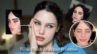 Recreating Viral Billie Eilish's  TikTok Makeup Routine| Step-by-Step