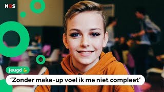 Mats van 13 draagt graag make-up