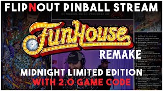 🔴LIVE - Funhouse Remake Midnight Limited Edition Pinball by Pedretti Gaming!