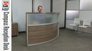 Reception Desk | NBF Signature Series Compass Collection | National Business Furniture