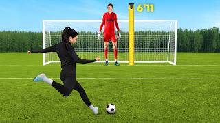 I Challenged World's Tallest Goalkeeper