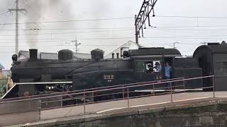 大井川鉄道　新金谷駅　SL蒸気機関車　発車