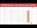 JSON CRUD operations in PHP | Load Data in jQuery DataTables