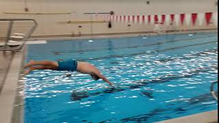 Lamar Aquatics Headfirst Entry from the Stride Position