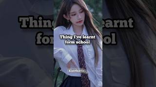 Things I've learnt form school #shorts #viralvideo #aeshtetic #school #sad