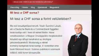 Mi lesz a CHF sorsa a Forint vetületében? Interjú Vezér-Szörényi Lászlóval