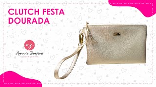 Clutch Festa Dourada - Passo a Passo - PAP - Tutorial - DIY