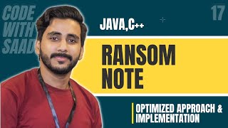 LeetCode RANSOM NOTE Solution Explained | Java | C++ | LeetCode 383 | Saad Aslam