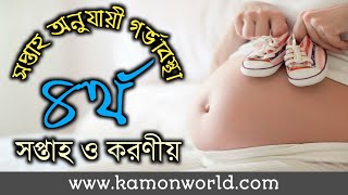 সপ্তাহ অনুযায়ী গর্ভাবস্থা ৪র্থ সপ্তাহ | soptaho onujayi gorvabostha | 4th week pregnancy in bangla