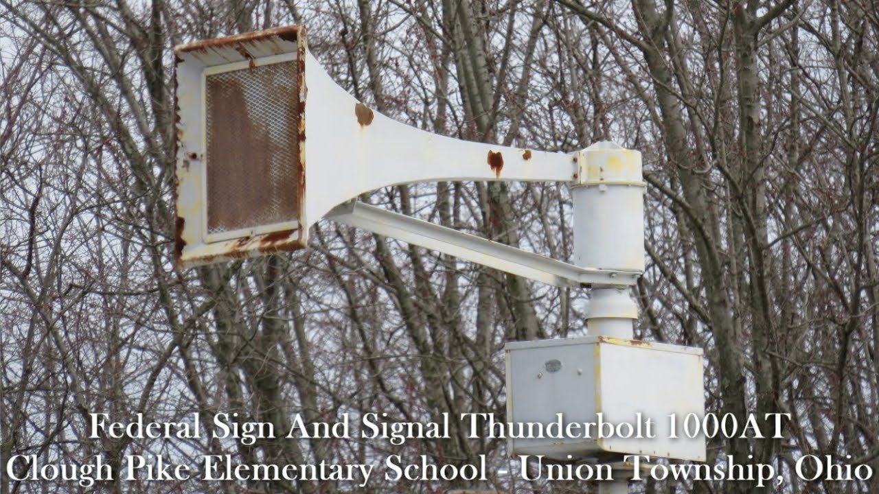 Federal Signal Thunderbolt 1000T Siren Test | Two Full Alerts | Union ...