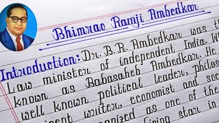 Essay on dr br ambedkar in english | Paragraph on babasaheb ambedkar in english