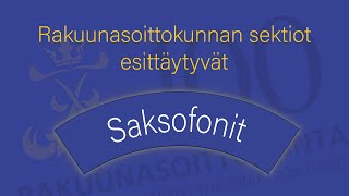 Rakuunasoittokunnan henkilöstö esittäytyy - Saksofonisektio