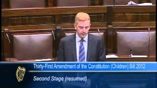 Deputy Derek Nolan speaking on the Children's Referendum