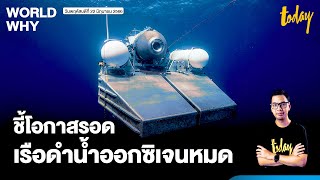 ผู้เชี่ยวชาญชี้โอกาสรอด หลังเรือดำน้ำทัวร์ซาก ‘ไททานิค’ ออกซิเจนหมดแล้ว | WORLD WHY | TODAY