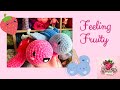 Crochet Blueberry & Strawberry Turtles / Fruit Snail Amigurumi / Cute Snakes / Chenille Yarn Haul