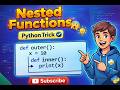 Nested functionPython Nested Functions Explained + Modules & Packages (Beginner Guide)