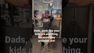 Dads, set the example.  Put the stack on and go!