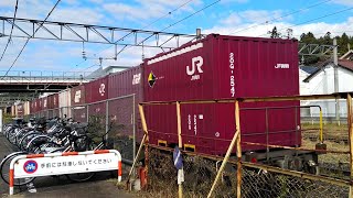 【2021/10/30･東北本線 松川駅を発着する貨物列車③】3087ﾚ(名古屋タ→札幌タ) 3番線下り本線より発車