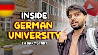 Inside German University | TU Darmstadt Dream University | Free Style Vlog in Germany