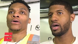 Paul George, Russell Westbrook credit Thunder's defense in comeback win over Rockets | NBA Sound