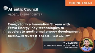 EnergySource Innovation Stream with Fervo Energy: accelerating geothermal energy development