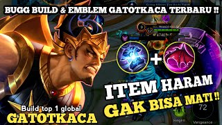 CARA MAIN GATOTKACA TERBARU!! GATOTKACA EXP LANE TERSAKIT ~ BUILD TOP 1 GLOBAL ~ Mlbb