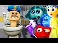 Inside Out 2 Characters ESCAPE SKIBIDI TOILET BARRY'S PRISON RUN in Roblox!