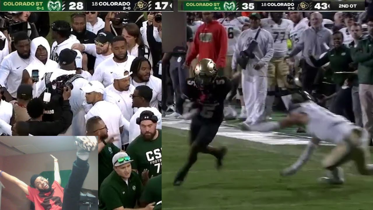 THEY TALKED SHXT THEN BLEW LEAD! Colorado State Rams Vs. Colorado ...