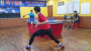 지경환탁구클럽번개리그(2.6.전혁민3부:황재성1부)table tennis ^^♡