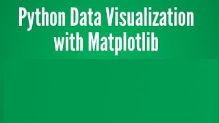 Data Visualization Using Pyplot | Part 6 by MFSEDU
