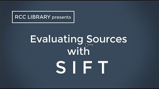Evaluating Sources with SIFT, Part I: The S in SIFT