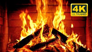 🔥 Cozy Fireplace 4K (12 HOURS). Fireplace with Crackling Fire Sounds. Crackling