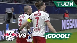 ¡Golazo! ¡Doblete de Sabitzer! | Leipzig 2 - 0 Tottenham | Champions League - 8vos Final | TUDN