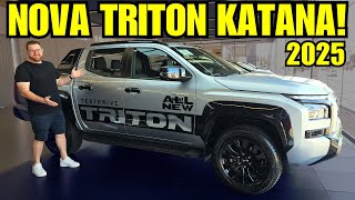 ✅ Nova Mitsubishi Triton Katana 2025 – Test Drive, Consumo e Ficha Técnica!