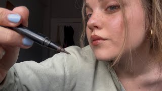 (ASMR lofi) girl does your eyeliner | soft spoken, personal attention, role play