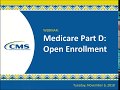 Medicare Part D – Open Enrollment