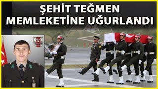 Şehit Teğmen, Törenle Memleketine Uğurlandı