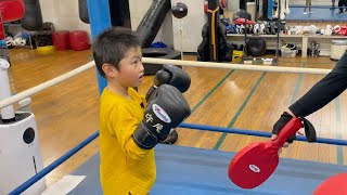 親子でジムワーク　Gym work with Yuji#shorts #日常 #シングルファザー #boxing #ボクシング #boxingtraining #新年 #子供