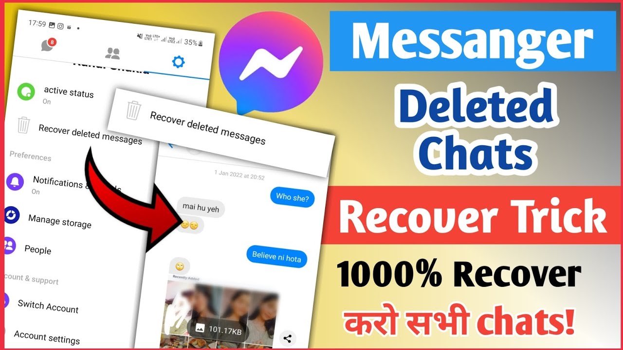 How To Recover Deleted Messages On Messenger | Recover Deleted Facebook ...