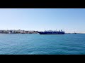 arrival of ferry apollon hellas in piraeus fhd