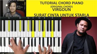 Tutorial Piano Keyboard Virgoun - Surat Cinta Untuk Starla (Chord Asli)
