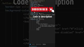 How To Make Disabled Button? | Html Css