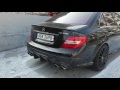 Benz c63 amg exhaust cold start !