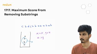 1717 Maximum Score From Removing Substrings | Leetcode 1717 | Stack + Greedy Java Solution Explained