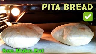 How to make pita bread / Lebanese  bread. Easy to make recipe