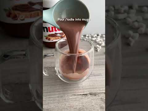 Make this easy recipe for hot chocolate with Nutella